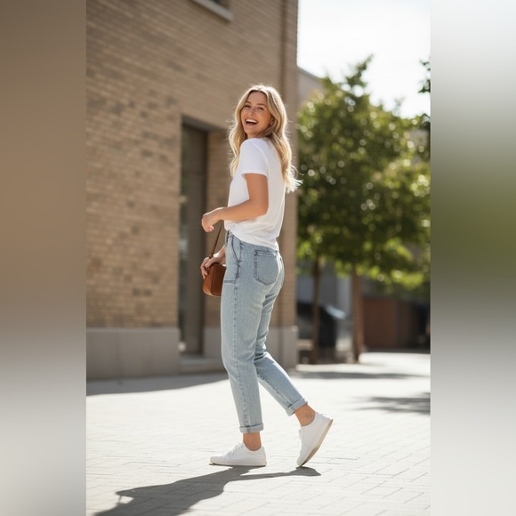 Universal Thread Light Blue High Rise Jeans - Picture 2 of 4